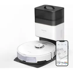 Roboter Staubsauger S8+ White - Beutelloser Saugroboter mit Ladegerät, für eine mühelose Reinigung Ihres Zuhauses