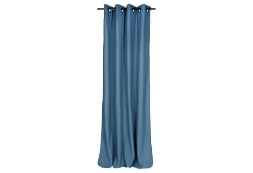 Esprit FUN Ösenvorhang 140 x 250 cm in Blau - Der blickdichte Esprit Ösenvorhang „Fun“ vereint elegantes Design und einfache Pflege. Mit stilvollen Ösen und modernen Längsstreifen bringt er zeitlose Eleganz in Ihr Zuhause.