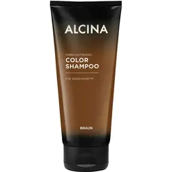 ALCINA Color Shampoo Braun 200 ml - Sanfte Pflege für coloriertes Haar - Shampoo für coloriertes Haar, schützt die Haarfarbe und verleiht lebendigen Glanz mit Farbpigmenten und sanfter Formel.