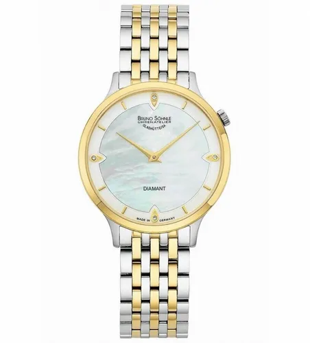 Bruno Söhnle Glashütte Damenuhr Bologna 17-23213-292 - Elegante Armbanduhr für Damen mit Perlmutt-Zifferblatt, ideal für besondere Anlässe und stilvolle Outfits.