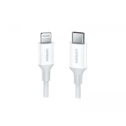 Ugreen USB-C to Lightning Cable 2m - MFi zertifiziert - USB-Kabel & Adapter - Hochwertiges 2m langes Kabel für schnelles Laden und Datentransfer, MFi zertifiziert für maximale Kompatibilität.