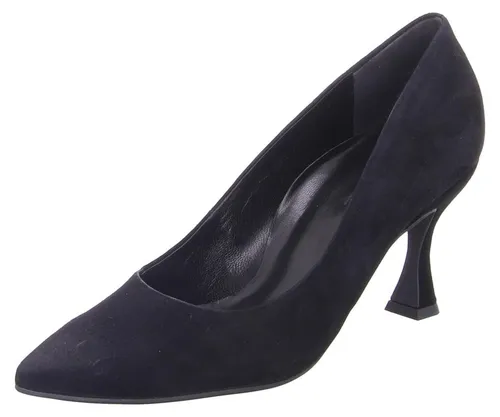 Paul Green 3859-009 Damen Klassische Pumps aus Rauleder in Schwarz - Gr. 37,5 - Elegante Pumps mit samtiger Oberfläche und flexibler Laufsohle für optimalen Tragekomfort. Ideal für jeden Anlass.