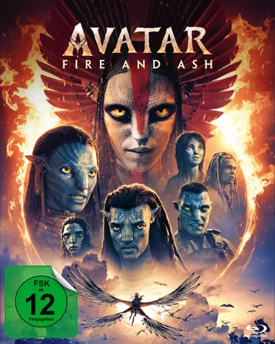 Vorbestellung: Avatar 3: Fire and Ash - Blu-ray mit Bonus Disc - Erleben Sie den spektakulären Film „Avatar: Fire and Ash“ in deutscher Originalfassung. Mit Bonusdisc und FSK 12 freigegeben für spannende Unterhaltung. Veröffentlichung am 12.06.2026.