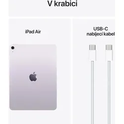 Apple iPad Air 11" M3 128GB Wi-Fi Purple - Tablet mit leistungsstarkem M3 Chip, 128GB Speicher und atemberaubendem Liquid Retina Display. Ideal für kreative Arbeiten, Lernen und Entertainment.