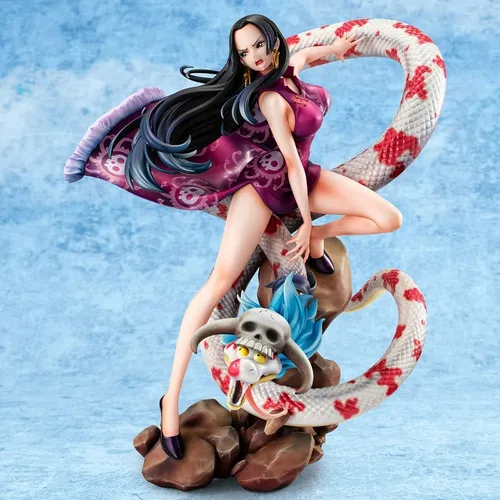 One Piece P.O.P PVC Statue A-Maximum Pirate Empress Boa Hancock 27 cm - Detailreiche Statue der beliebten Charakterin aus One Piece, ideal für Sammler und Fans. Hochwertige Verarbeitung und beeindruckende Größe von 27 cm.
