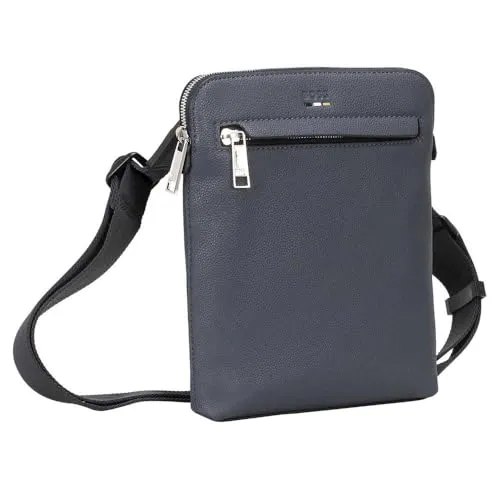 BOSS Ray Umhängetasche dunkelblau 50536477-413 - Umhängetasche aus hochwertigem Lederimitat in elegantem Dunkelblau, ideal für stilvolle Auftritte und den täglichen Gebrauch.