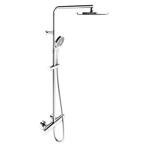 Keuco Plan Blue Thermostat-Brausemischer mit Kopfbrause - Brausegarnituren, elegantes Design und präzise Temperaturregelung für ein komfortables Duscherlebnis.