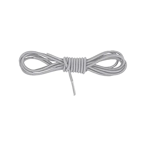 BERGAL - Gummischnürsenkel - Schnürsenkel - Elastische Schnürsenkel (Hellgrau, 120cm)