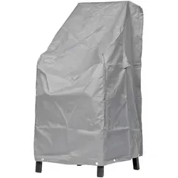 mehr Garten Gartenmöbel-Schutzhülle Premium, Premium Schutzhülle für Stapelstühle / Klappstühle 66x66x80/120cm grau