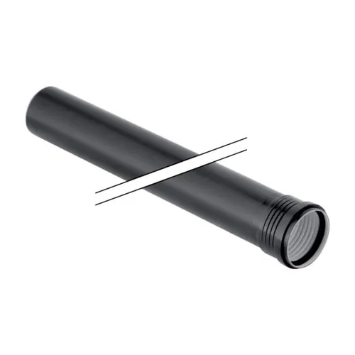 Geberit Silent PP Rohr 390204141 DN 50, 1000 mm, mit Muffe, schalloptimiert