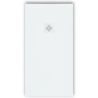 Mirlo Mineralguss Duschwanne Extra Flach Pure Weiß 90x120cm - Elegante, extra flache Duschwanne aus widerstandsfähigem Mineralguss, ideal für moderne Badezimmer. Rutschfeste Oberfläche und einfache Reinigung garantieren hohen Komfort.
