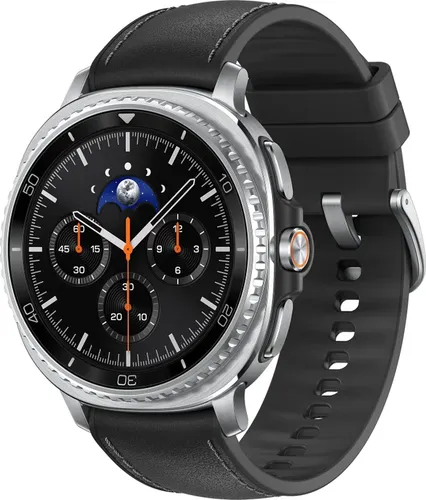 Samsung Galaxy Watch8 Classic Smartwatch – Edelstahl, 1.3" AMOLED, 64 GB, BT - Smartwatch mit hochwertigem Edelstahlgehäuse und drehbarer Lünette, bietet AI-gestützte Schlafanalyse und personalisiertes Lauf-Coaching für dein Wohlbefinden.