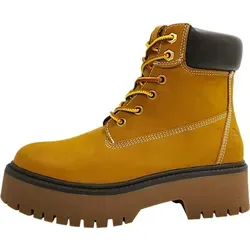 Bullboxer Damen Schnürstiefel in Beige, Größe 39 - Wanderschuhe mit stylischem Design, hochwertige Materialien und langer Haltbarkeit für optimalen Tragekomfort bei jedem Abenteuer.