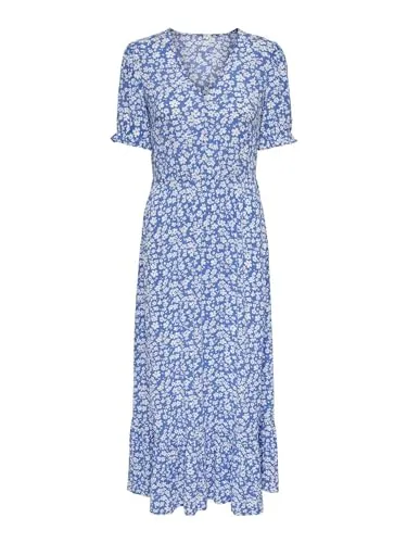 ONLY Onlchianti S/S Long Dress WVN Noos - Elegantes Freizeitkleid - Freizeitkleider für Damen, aus hochwertiger Baumwolle, ideal für lässige Anlässe und den Sommer.