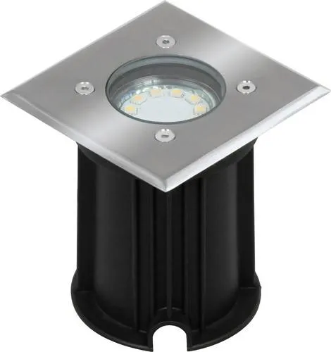 Smartwares 01.586.20 Außeneinbauleuchte GU10 LED 3 W Silber - Einbaustrahler außen, robust und bis zu 800 kg belastbar, ideal für die Gestaltung von Garten- und Außenbereichen.
