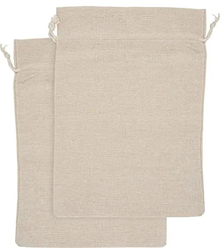 VBS Beutel mit Zugband 26 x 19 cm 2 Stk Säckchen aus 50 Baumwolle 50 Polyester Breite 19 cm Höhe 26 cm