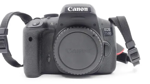 Canon EOS 750D DSLR Kamera mit 24,2 MP - Spiegelreflexkamera mit 1080p Full HD Filmaufnahme und Touchscreen, ideal für kreative Fotografie und Videografie.