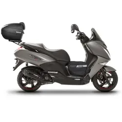 Top Master Topcaseträger, schwarz - Motorradkoffer – Kompatibel mit Peugeot-Modellen, einfache Montage und sichere Befestigung für SHAD Topcase.