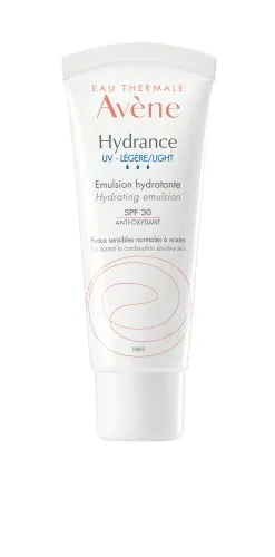 Avene Eau Thermale Hydrance UV-Light Hydr. Emuls. 40ml - Tagespflege mit feuchtigkeitsspendender Emulsion, die das Hautbild verfeinert und einen sanften Blütenduft verbreitet.
