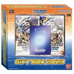 Digimon Card Game Gift Box 2023 - Gesellschaftsspiele und ein umfangreiches Set mit 4 Boosterpacks, exklusiver Promo-Karte sowie Spielzubehör für ein unvergessliches Spielerlebnis!