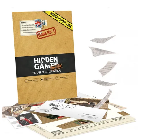 Hidden Games Spiel The case of Little Gomersal, Familienspiel, Gesellschaftsspiel, Detektivspiel, Made in Germany