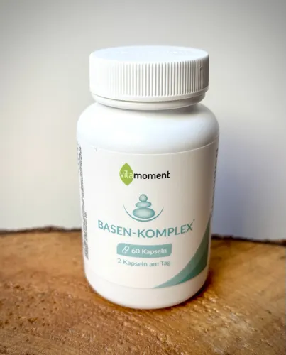 Vitamoment Basen-Komplex 60 Kapseln - 60 Kapseln zur Unterstützung des Säure-Basen-Haushalts, ideal für eine ausgewogene Ernährung und tägliche Vitalität.