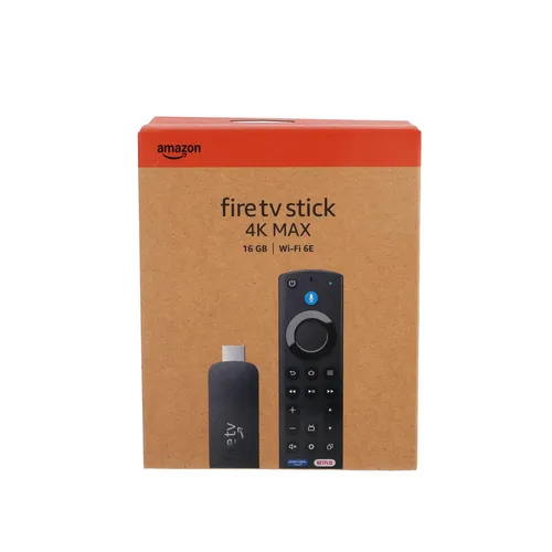 AMAZON Fire TV Stick 4K Max (2. Gen) - Leistungsstarker Streaming Stick - Streaming Stick der nächsten Generation mit 4K Ultra HD, Dolby Vision und Wi-Fi 6E für unvergleichliches Entertainment und blitzschnelle Navigation.
