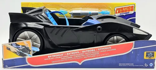 Batmobile Justice League Spielzeugfahrzeug mit abnehmbaren Kanonen NEU & OVP