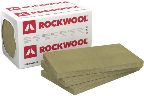 Rockwool Sonorock Akustik Trennwandplatte WLG 040 45 mm - Mineralfaser Dämmstoffe für hohen Schallschutz und Brandschutz. Ideal für leichte Trennwände, einfach zu verarbeiten und nicht-brennbar (Euroklasse A1).
