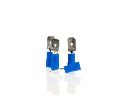 Alca Cable Connect Flachstecker, 6,35mm, 10er-Pack, blau