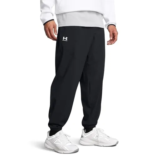 Under Armour Herren Trainingshose UA VIBE WOVEN JOGGER schwarz (200), XL - Streetwear Trainingsanzug für Herren, aus 80% recyceltem Polyester, mit elastischem Bund und praktischen Taschen für optimalen Komfort und Style.