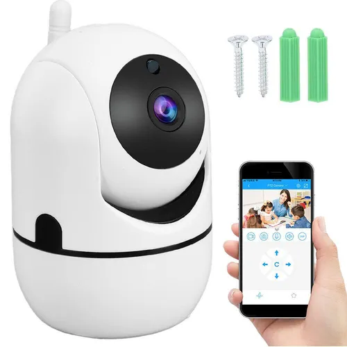 WLAN Kamera Baby Sicherheit Überwachungs Kamera IP WLAN 360 Grad - Babyphone mit 360-Grad-Überwachung, bietet Abhörsicherheit und Nachtlicht, ideal für eine sichere Überwachung Ihres Babys.