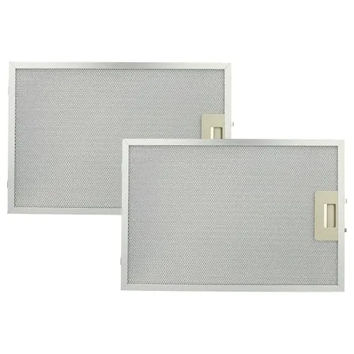vhbw 2x Filter Metallfettfilter kompatibel mit Constructa CD 606251, 606250, 616350, 616251, 619251 Dunstabzugshaube - 38,8 x 26,5 x 0,9 cm, Metall