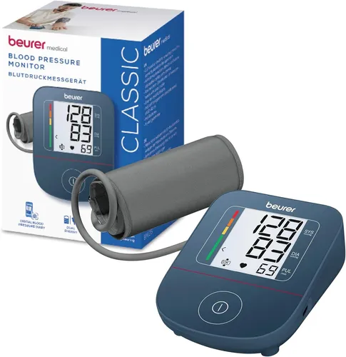 Beurer BM 25 Oberarm Blutdruckmessgerät - Digitale Oberarm-Blutdruckmessgeräte mit einfacher Ein-Knopf-Bedienung und Arrhythmie-Erkennung für präzise Messergebnisse und einfache Überwachung deiner Werte.