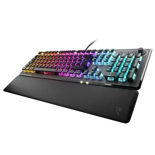 TURTLE BEACH Vulcan II - Kabelgebundene Gaming-Tastatur in Schwarz, mit mechanischen TITAN II-Schaltern und RGB Lichteffekten