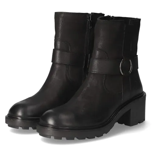 BULLBOXER 6RF0091402 2100 Damen Boots aus Leder - Schwarz, Gr. 40 - Stilvolle Damen Boots in Schwarz aus atmungsaktivem Echtleder. Mit gepolstertem Fußbett und praktischem Reißverschluss für höchsten Tragekomfort.