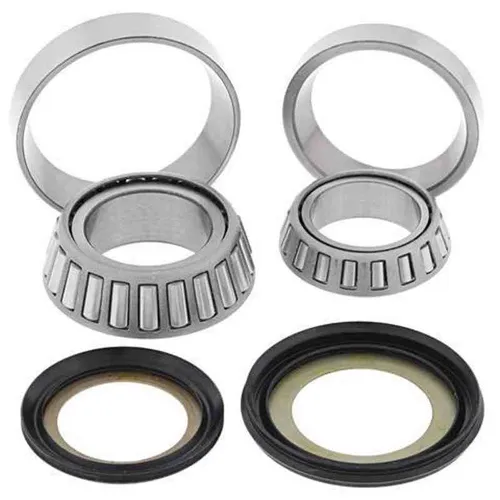 Allballs Steering Brg - Seal Kit für Kawasaki KLX110 & KLX110L (10-17) - Hochwertiges Lagerset für eine präzise Lenkung, inklusive oberem und unterem Lager sowie Lagerschalen. Ideal für die Wartung Ihres Motorrads.