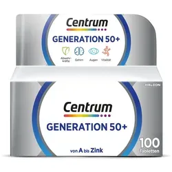 Centrum Generation 50+ - 100 Tabletten, rezeptfrei und speziell für die Bedürfnisse von Senioren entwickelt