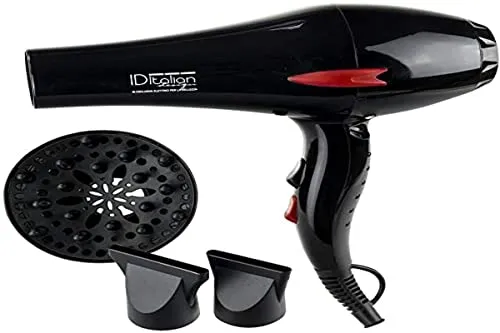 ITALIAN DESIGN Gti 2600 Haartrockner mit Diffusor - Leistungsstarker 2200 W Haartrockner mit 2 Geschwindigkeitsstufen, 3 Heizmodi und Diffusor für perfektes Styling. Langlebig und sicher dank Überhitzungsschutz.