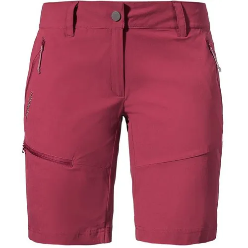 Schöffel Damen Shorts Toblach2 Bermudas, Merlot, 42 EU - Outdoorhosen mit S.Cafe Ice-Cafeâ„ Technologie für hohen Tragekomfort, 4-Wege-Stretch für beste Bewegungsfreiheit, schnell trocknend und atmungsaktiv.