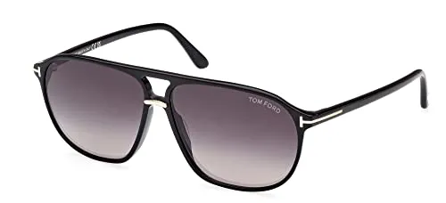 Tom Ford Sonnenbrillen BRUCE FT 1026 SHINY BLACK/DARK GREY SHADED 61/12/145 Herrenbrillen