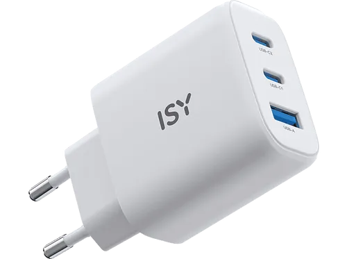 ISY IWC 4145 GaN Ladegerät Universal 45 W, Weiß