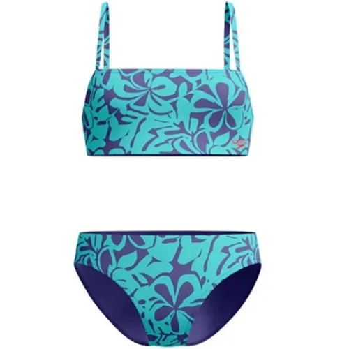SPEEDO Damen Bikini Womens Printed Adjustable Thinstrap 2 Piece - Bikinis für Damen mit verstellbaren dünnen Trägern und exotischem Blumenmuster. Hergestellt aus EnduraBrite-Gewebe für hohe Chlorbeständigkeit und optimalen Komfort.