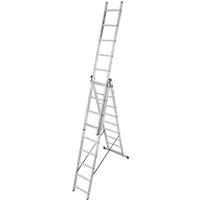 Krause Aluminium-Vielzweckleiter CORDA 6,20 m - Leiter für vielseitige Anwendungen, extrem stabil und leicht, ideal für hohe Arbeiten im Innen- und Außenbereich.