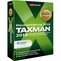 Lexware Taxman 2019 - Steuererklärungssoftware für Arbeitnehmer und Studenten - Games - Intuitive Steuererklärungssoftware mit dynamischer Ausfüllhilfe und integriertem Steuerprüfer für maximale Rückzahlung und einfache Datenübermittlung an das Finanzamt.