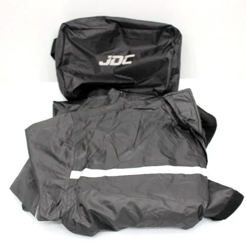 JDC Motorrad Kombi Regenkombi Shield Wasserdichter Regenschutz XL Schwarz NEU