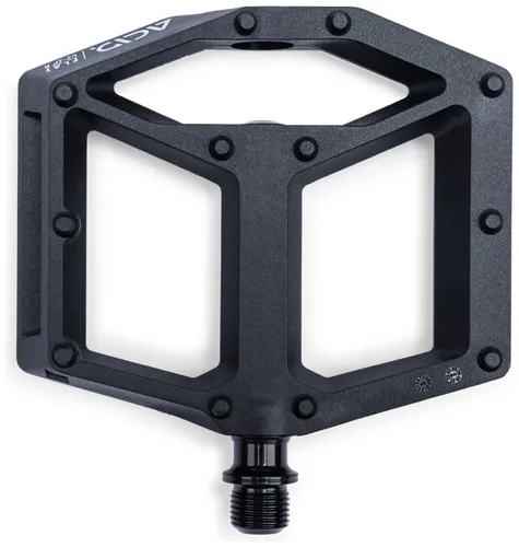 Cube Acid Pedale Flat C2-ZP R black - Fahrradpedale, robuste und rutschfeste MTB Pedale für optimalen Halt und Kontrolle auf jedem Terrain.