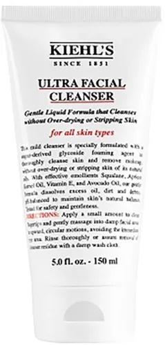 Kiehl's Ultra Facial Cleanser 150 ml - Reinigungsgel für alle Hauttypen, sanfte und gründliche Gesichtsreinigung, ideal für tägliche Pflege und auch für empfindliche Haut geeignet.