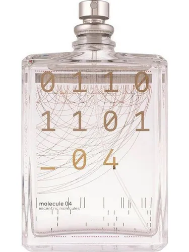 Escentric Molecules Molecule 04 Eau de Toilette 100 ml - Unisex Duft mit Javanol, einem einzigartigen Sandelholz-Molekül, das frische und holzige Noten vereint. Ideal für Männer und Frauen, die einen besonderen und langlebigen Duft suchen.