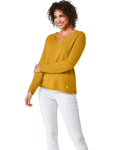 Heine Kaschmirpullover in Gelb, Größe 40/42, Damen